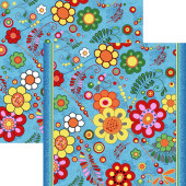 Ковровое покрытие, принт - Цветы