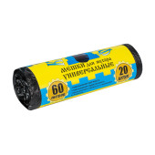 Крепакоф мешки для мусора в рулоне 60 л. (20 шт.) 10 мкм
