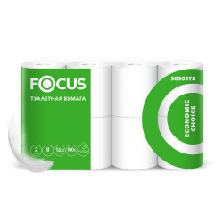 Туалетная бумага FOCUS Economic Choice, 8 шт/уп
