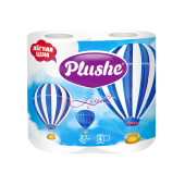 Туалетная бумага Plushe Light Color, 4 шт/уп