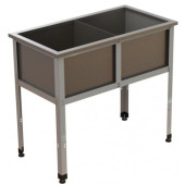 Ванна моечная Оптима, двухсекционнная