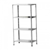 Полка для стеллажа, крашеная черная сталь