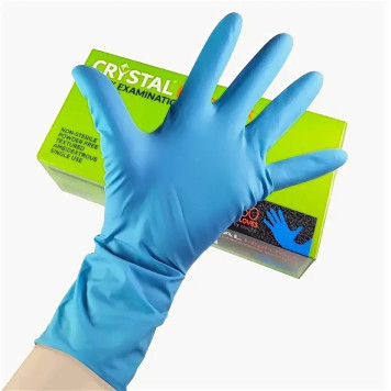 Перчатки латексные CRYSTAL HIGH RISK EASY, 25 пар